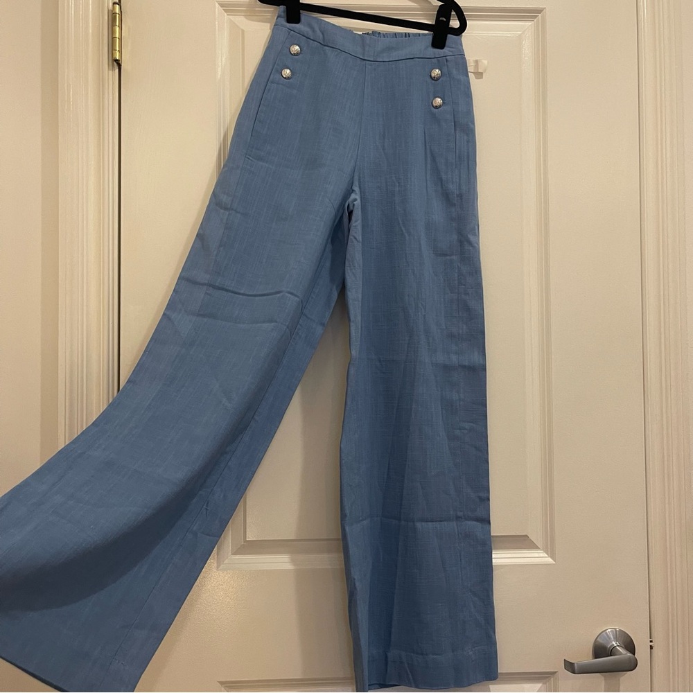 SIZE S | Blue Trouser with Silver Detailing